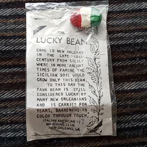 Antique lucky bean